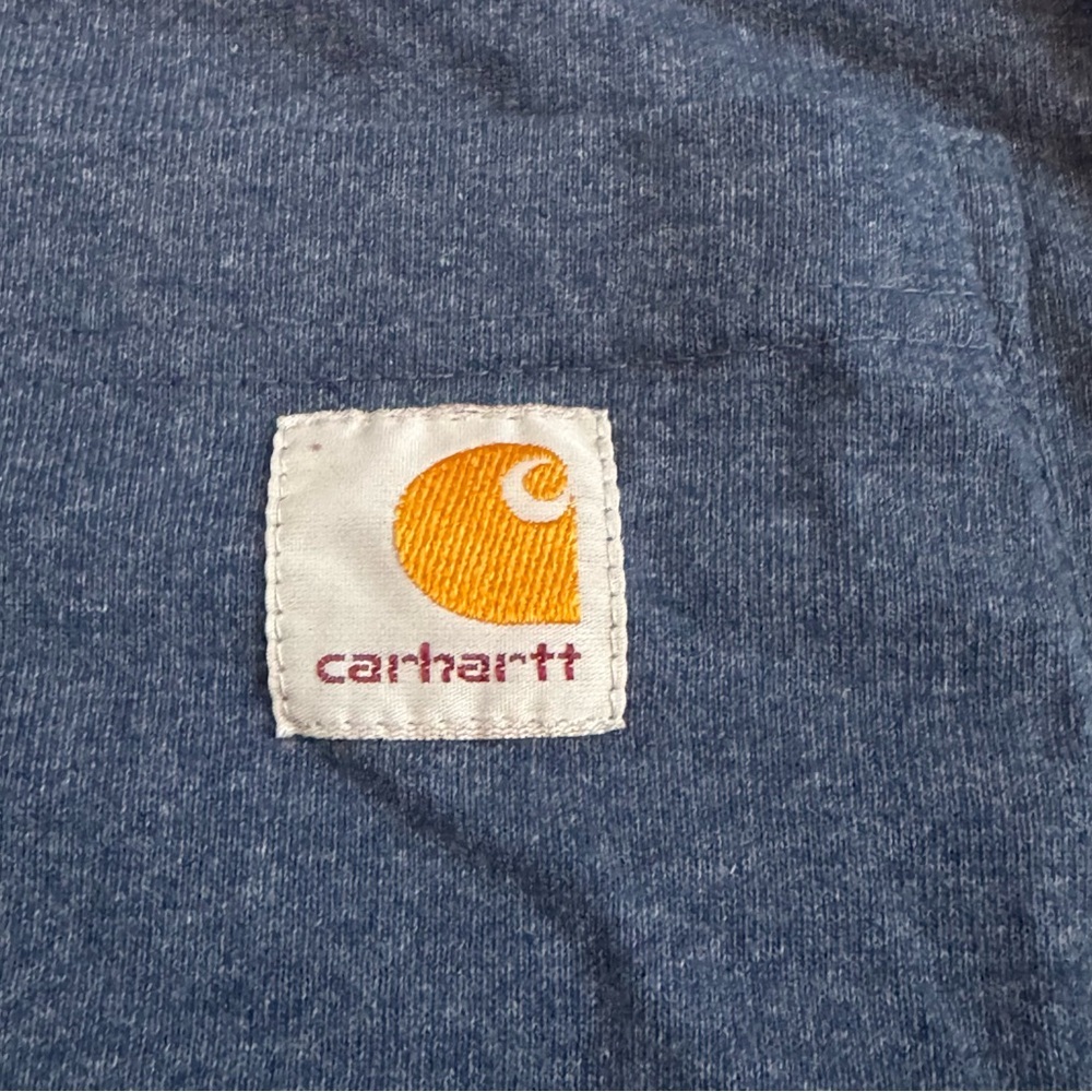 Carhartt Force Men's Long Sleeve Pocket T-Shirt Relaxed Fit Gray Size Large - Picture 3 of 5